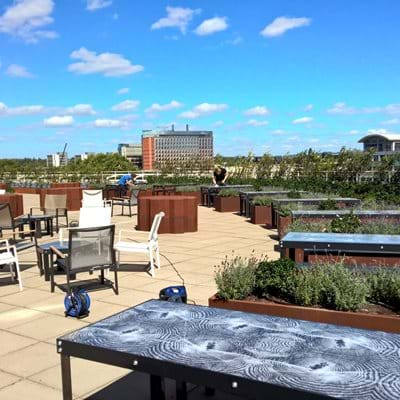 Bespoke Corten Steel Effect Planters and Cogs