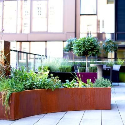 Bespoke Corten Steel Style Planters