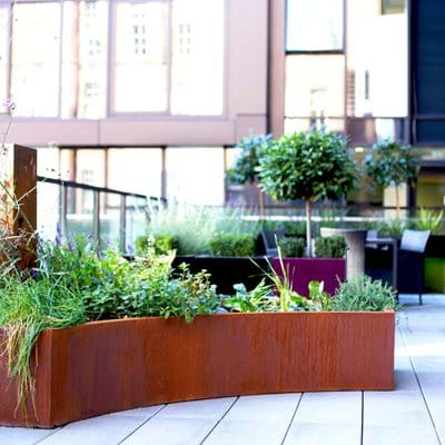 Bespoke Corten Steel Effect Planters