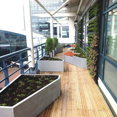 Bespoke Balcony Seating and Planters 