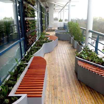 Bespoke Balcony Seating and Planters 