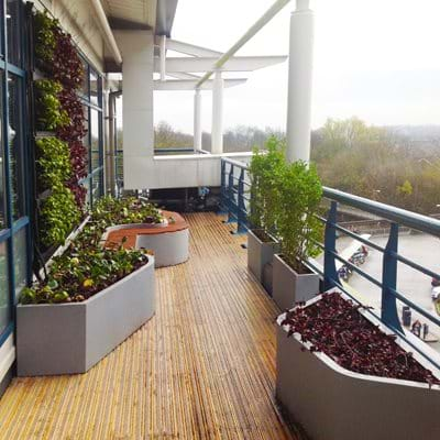 Bespoke Balcony Seating and Planters 